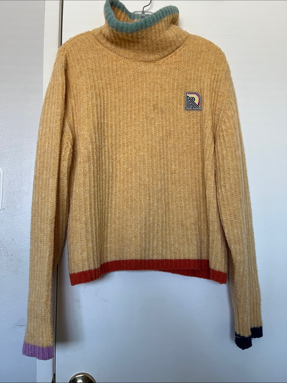 Rosie Assoulin Virgin Wool Mock Neck Sweater